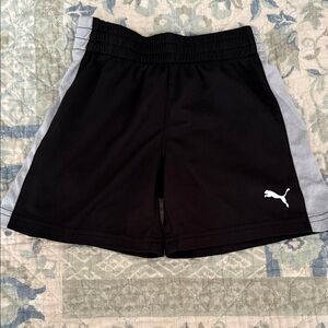 Puma Black and Gray Sports Shorts